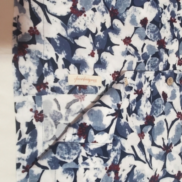 WEATHERPROOF VINTAGE Hawaiian Tropical Print Button Down Short Sleeve Men's M - Picture 5 of 10